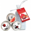 EARTHLY BODY COMBO DE VELAS - SANDIA, CEREZA Y FRESA