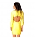 VESTIDO AJUSTADO CUT OUT AMARILLO