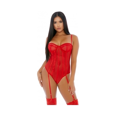 SHEER UP MESH CONJUNTO ROJO