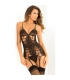 CAGED LACE  PICARDIAS NEGRO